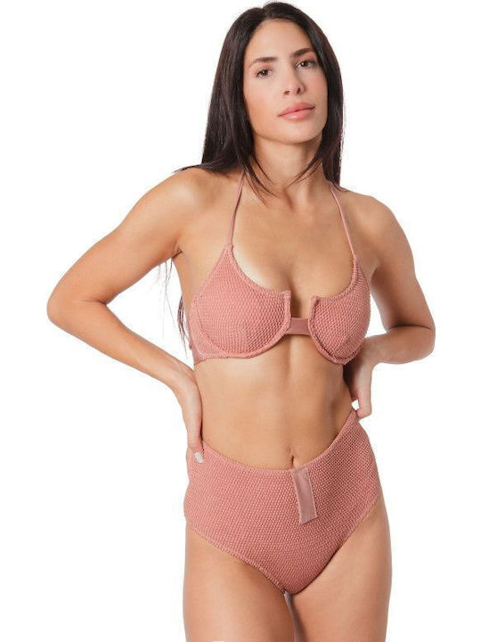 Silia D Bikini Set Top & Slip Bottom Pink