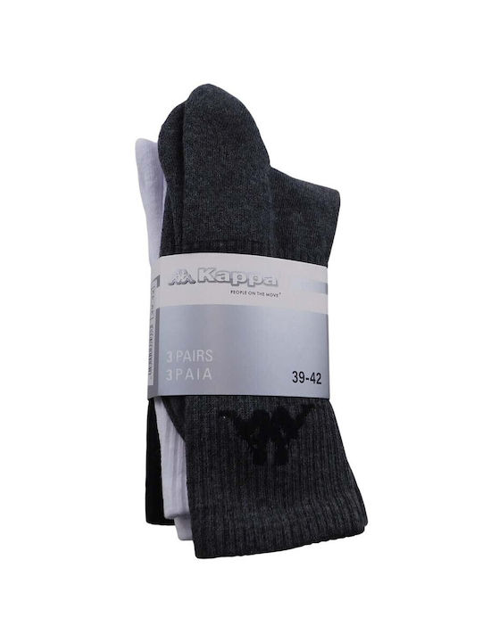 Kappa Kimel Athletic Socks White 3 Pairs