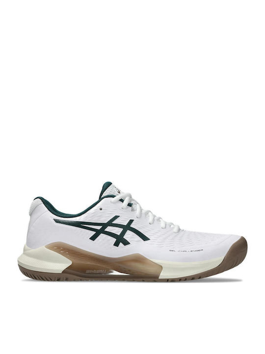 Asics Gel-Challenger 14 Men's Tennis Shoe All Court White Green 1041a405-104