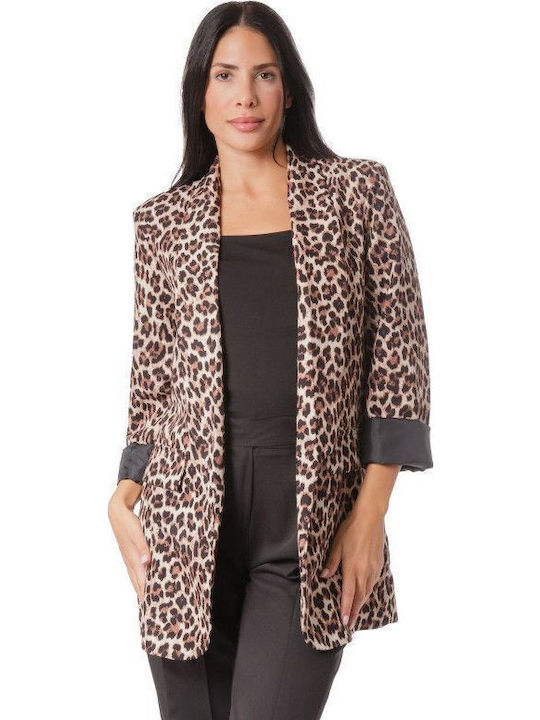 Silia D Γυναικείο Σακάκι Animal Print