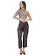 One Shoulder Bodysuit Animal Print