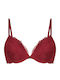Marine Plunge Plunge Bra with Light Padding Underwire Marine Chili Pepper