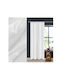 Homestyle Vorhang mit Bleistiftfalten Off White 140x260cm