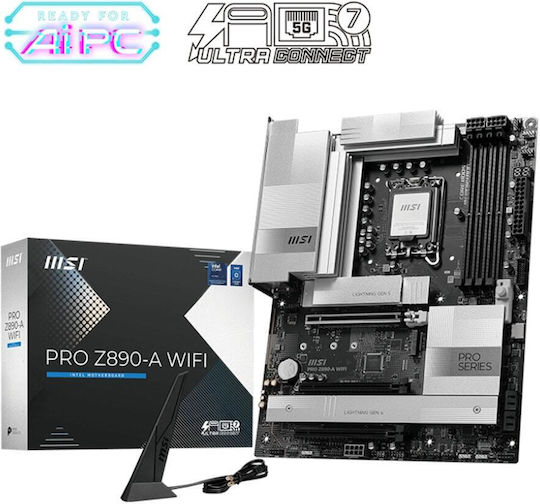 MSI Pro Z890-A WIFI Motherboard ATX με Intel 1851 Socket