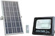 Metanor Waterproof Solar LED Floodlight 12W Cold White 6000K IP65