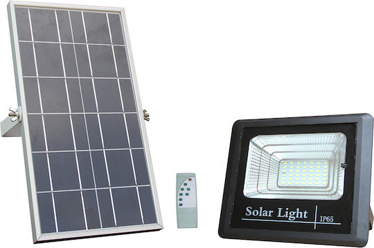 Metanor Waterproof Solar LED Floodlight 12W Cold White 6000K IP65