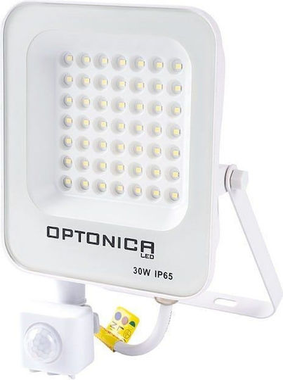 Metanor Wasserdichter LED Flutlichter 30W Kaltweiß 6000K mit Bewegungssensor IP65