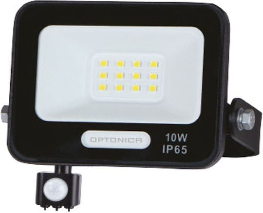 Metanor Στεγανός Προβολέας LED 10W Θερμό Λευκό 3000K με Αισθητήρα Κίνησης IP65