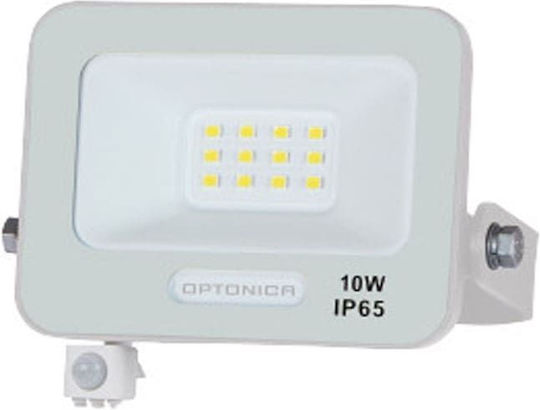 Metanor Wasserdichter LED Flutlichter 10W Warmes Weiß 3000K mit Bewegungssensor IP65