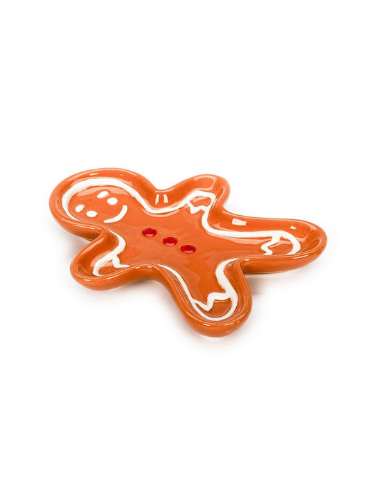 Tri-Coastal Design Gingerbread Cookie Christmas Tableware Ornaments Ceramic Tray 15x12cm