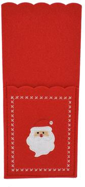 Due esse Weihnachtliche Etui für Besteck Rot L28xB11.5cm.