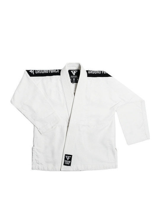 Ground Force Παιδική Ζακέτα Brazilian Jiu Jitsu Λευκή