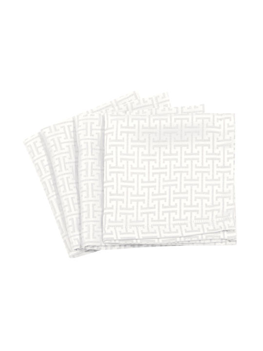 Greenwich Polo Club Πετσέτα Φαγητού Σετ 4τμχ 3006 White 40x40εκ.