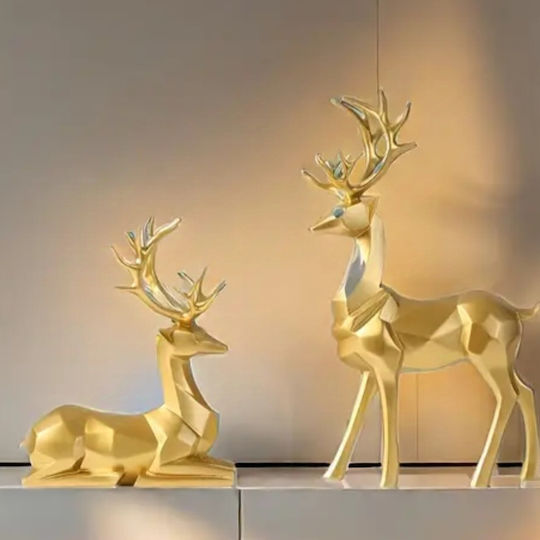 Christmas Figure Deer Gold