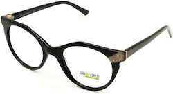 Tipi Diversi Women's Acetate Butterfly Frame Black