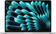 Apple MacBook Air 13" (2024) 13.6" Retina Display (M3-8-ядрен/16GB/256GB SSD/10-Core GPU) с 30W Зарядно устройство Сребрист (Английски (САЩ) Клавиатура)