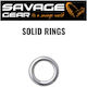 Savage Gear Angelgeräte Verschütteter Ring Set 15 Stück
