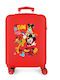 Disney Mickey Here Stars Kids Cabin Hard Multicolour Suitcase With 4 Wheels Height 55cm