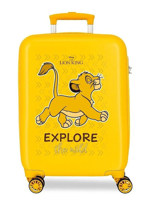 Disney Lion King Children's Cabin Travel Suitcase Hard with 4 Wheels Height 55cm