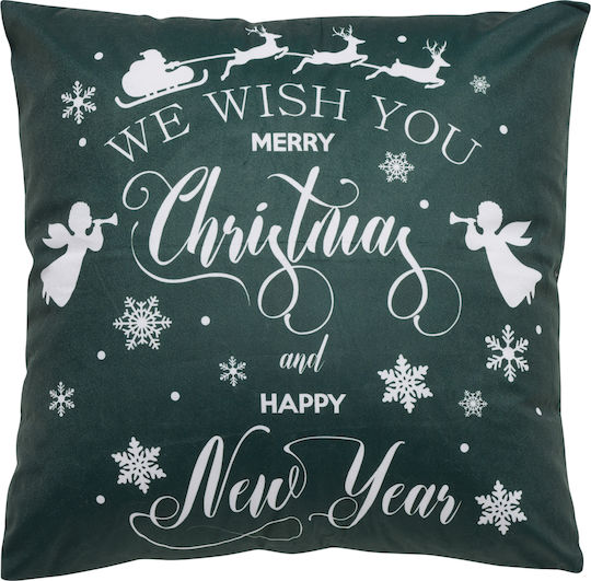 Das Home Christmas Decorative Pillow Square Green 45x45cm