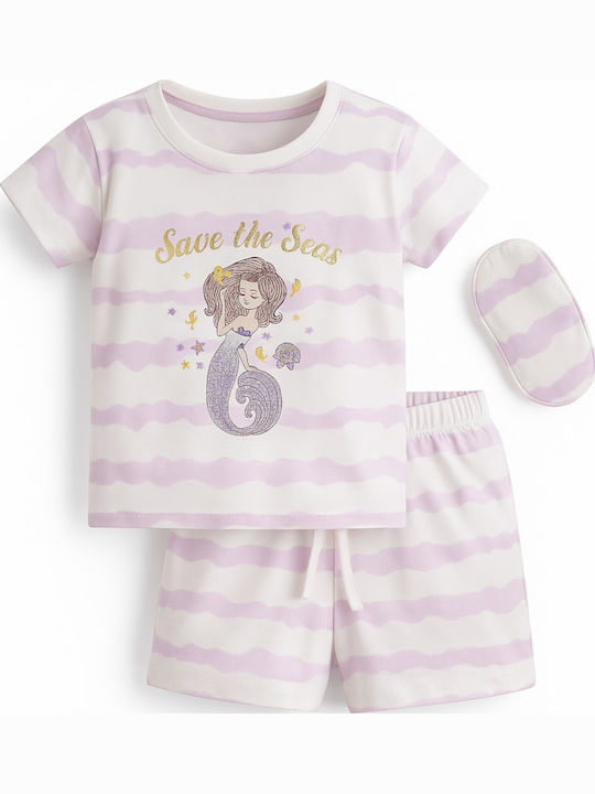 Evita Pijama pentru copii De vară Lila Save The Seas