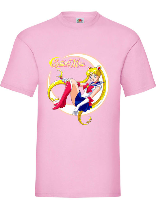 Fruit of the Loom Sailor Moon No2 Μπλούζα Ροζ Β...
