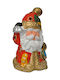 Christmas Ceramic Red Candlestick 18x11cm