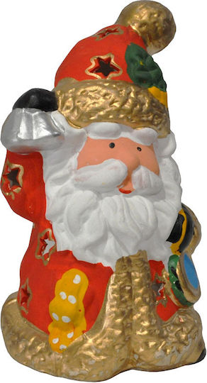 Christmas Ceramic Red Candlestick 18x11cm