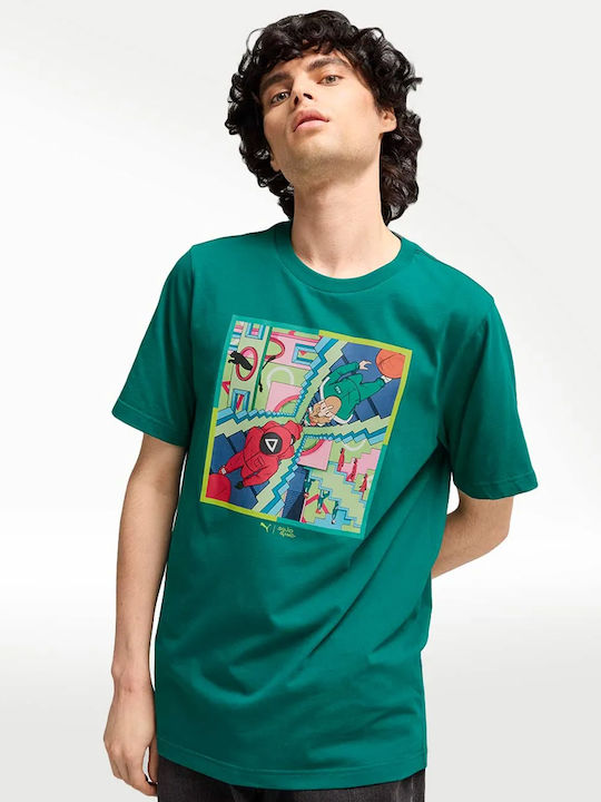PUMA Αθλητικό T-shirt Πράσινο