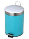 HL144 Inox Bathroom Basket 5lt Light Blue