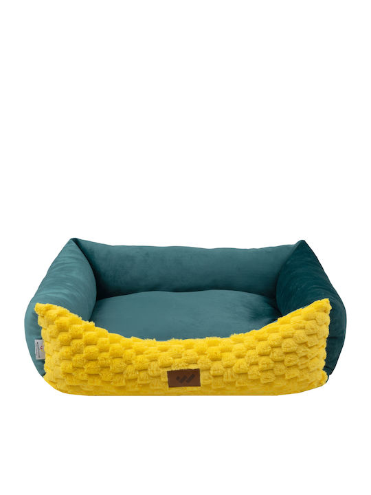 Woofmoda Καναπές Κρεβάτι Σκύλου Κίτρινος 53x46εκ.