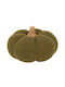 Green Fabric Pumpkin 17x17x12cm