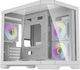 Darkflash FT418 Gaming Midi Tower Computer Case with Side Window and RGB Lighting White