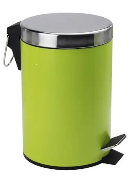 HL144 Inox Καλαθάκι Μπάνιου 5lt Πράσινο