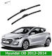 Set de lame ștergătoare față Hyundai I30 2012-2014 R654s 650mm 350mm Bosch Aerotwin 3398000100 26" & 14" 2 bucăți