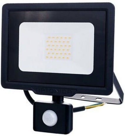 Metanor Wasserdichter LED Flutlichter 30W Warmes Weiß 2700K mit Bewegungssensor IP65
