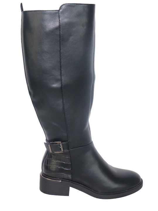 Migato Synthetic Leather Women's Boots Black