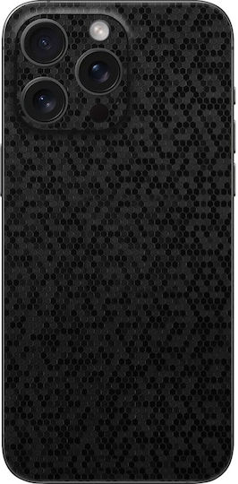 Apple iPhone 16 Pro Max Back Protection Skin Gams Premium Vinyl Skin Back Plate Honeycomb Black Gams-vnl-skin-hbk-001-083