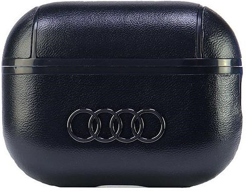 Audi Leather Big Logo Θήκη Δερμάτινη σε Μαύρο χρώμα για Apple AirPods Pro 2