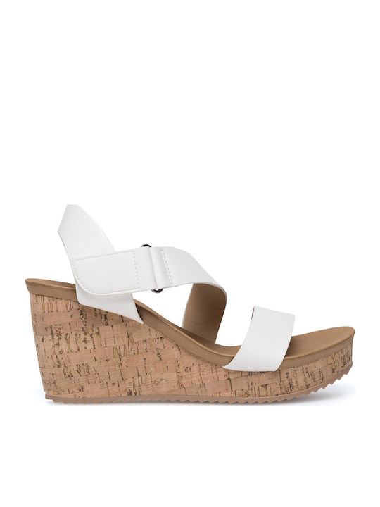 Clara Barson Women's Platform Shoes White
