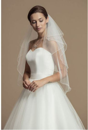 Ivory Bridal Veil 2 Layers Karissa