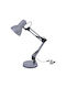 Kaja Office Lamp with Flexible Arm in Silver Color