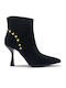 Suede Women's Chelsea Boots Black/Gold