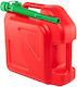 RoGroup Double Position Fuel Can Plastic with Extension Tube 10L Red