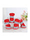 Waterproof Dog Shoes Fur Lining Anti-Slip Sole Reflective Strips 4pcs Red S M4xW3cm Up to 2kg