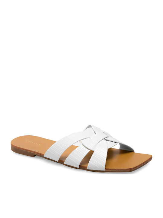 Jenny Fairy Flache Sandalen für Damen in Weiß F...