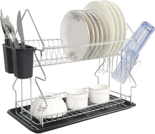 Geschirrabtropfer & Abtropfgitter Inox Silber 42x36.5x23cm