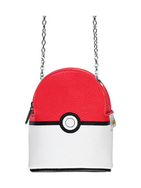 Difuzed Pokémon Poké Ball Παιδική Τσάντα Ώμου Κόκκινη 11x7x13εκ.