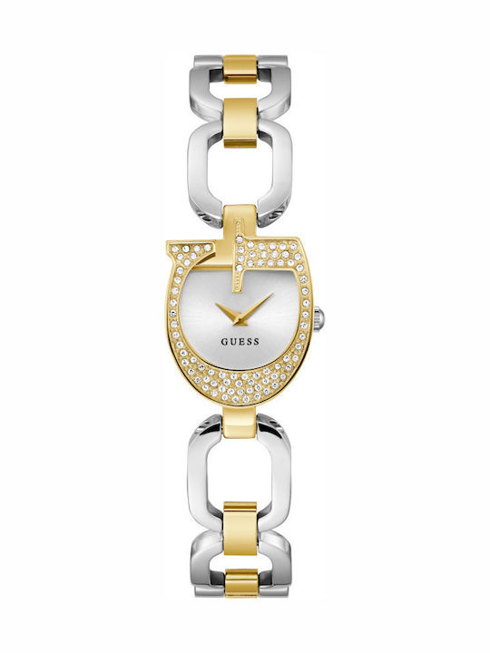 Guess Γυναικείο Ρολόι 22mm Χρονογράφος Μπαταρίας με Μεταλλικό Μπρασελέ
