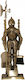 Fireplace Tool Set with Stand Holder Bronze